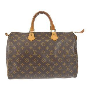 Louis Vuitton Satchel Bag Speedy 35 Brown Monogram